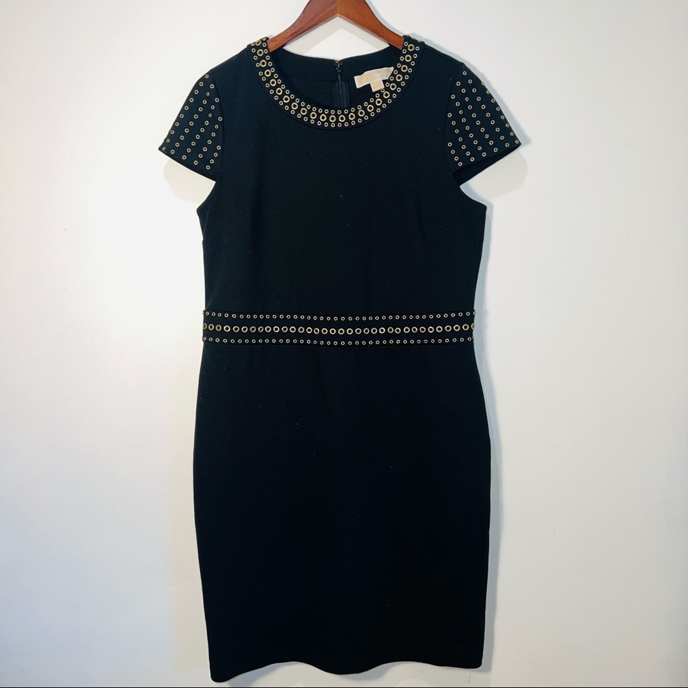MICHAEL Michael Kors Black and Gold Dress